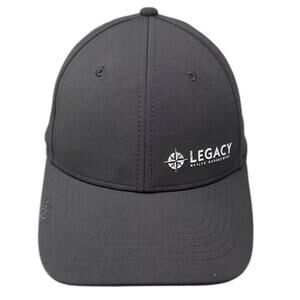 MAX Baseball Cap Gray White OS Hat Legacy Wealth Management Perforated Strapback